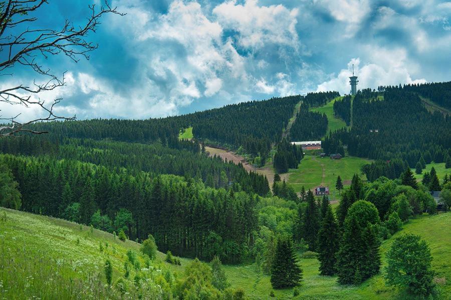 Apartmán Venus Klínovec s velkou terasou NOVINKA Loučná pod Klínovcem Exterior foto